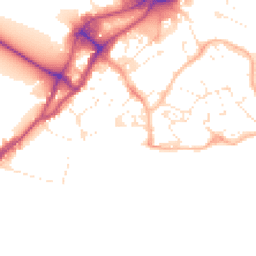 Daytime road noise heatmap for BH15 1BH
