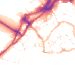 Daytime road noise heatmap for BH15 1BT