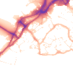 Daytime road noise heatmap for BH15 1DA