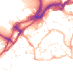 Daytime road noise heatmap for BH15 1DB