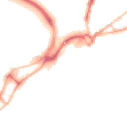 Night-time road noise heatmap for BH15 1DN