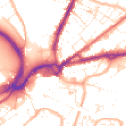 Daytime road noise heatmap for BH15 1EA