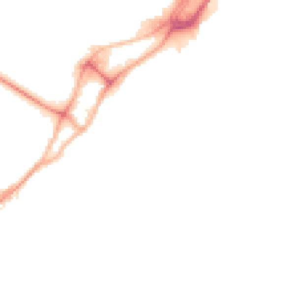 Night-time road noise heatmap for BH15 1EH