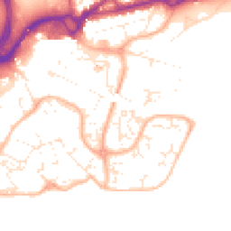 Daytime road noise heatmap for BH15 1EQ