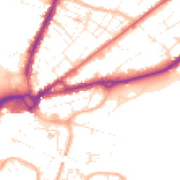 Daytime road noise heatmap for BH15 1EU