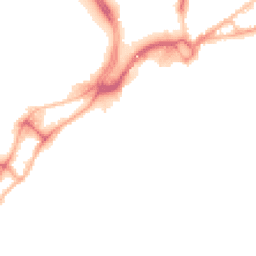 Night-time road noise heatmap for BH15 1EY