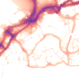 Daytime road noise heatmap for BH15 1FD