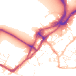 Daytime road noise heatmap for BH15 1FF