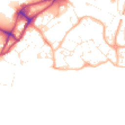 Daytime road noise heatmap for BH15 1FG
