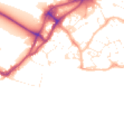 Daytime road noise heatmap for BH15 1HS