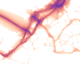 Daytime road noise heatmap for BH15 1JS