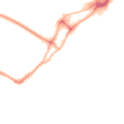 Night-time road noise heatmap for BH15 1JU