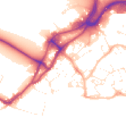 Daytime road noise heatmap for BH15 1LT