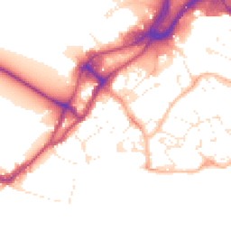 Daytime road noise heatmap for BH15 1NB