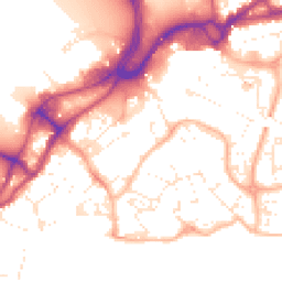 Daytime road noise heatmap for BH15 1QG