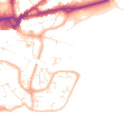 Daytime road noise heatmap for BH15 1RB