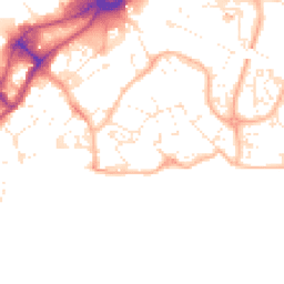 Daytime road noise heatmap for BH15 1RD