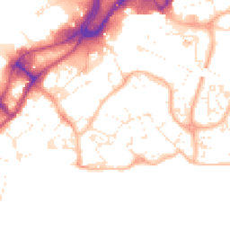 Daytime road noise heatmap for BH15 1RY