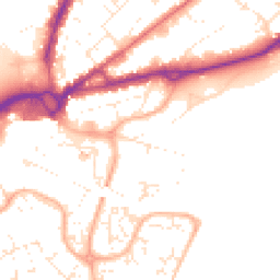 Daytime road noise heatmap for BH15 1TN
