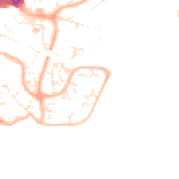 Daytime road noise heatmap for BH15 1UZ