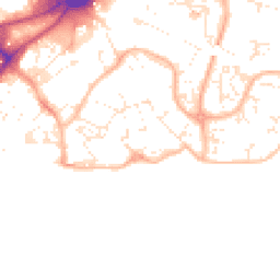 Daytime road noise heatmap for BH15 1WZ