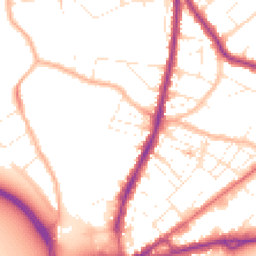 Daytime road noise heatmap for BH15 2DL