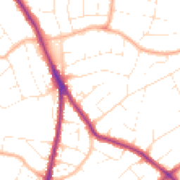 Daytime road noise heatmap for BH15 2HQ