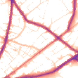 Daytime road noise heatmap for BH15 2LL
