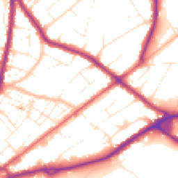 Daytime road noise heatmap for BH15 2LN
