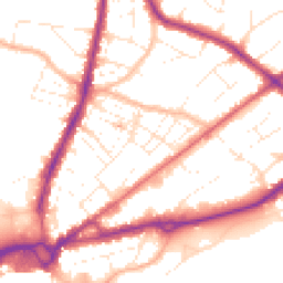 Daytime road noise heatmap for BH15 2LZ