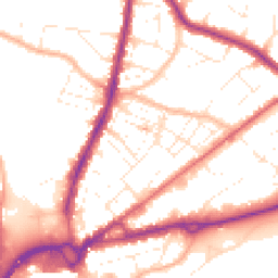 Daytime road noise heatmap for BH15 2NB