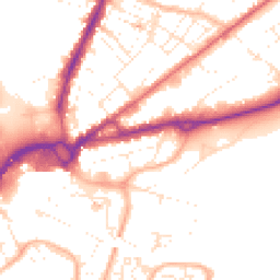 Daytime road noise heatmap for BH15 2PG