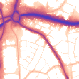 Daytime road noise heatmap for BH15 3JN