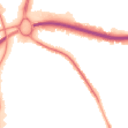 Night-time road noise heatmap for BH15 3JN