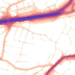 Daytime road noise heatmap for BH15 3JQ