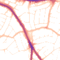 Daytime road noise heatmap for BH15 3JT