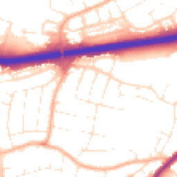 Daytime road noise heatmap for BH15 3LR