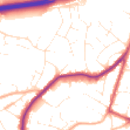 Daytime road noise heatmap for BH15 3NQ