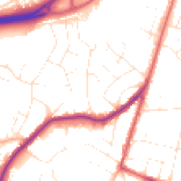 Daytime road noise heatmap for BH15 3NX