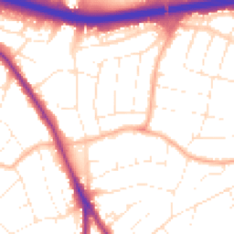 Daytime road noise heatmap for BH15 3RD