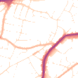 Daytime road noise heatmap for BH15 3SW
