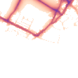 Daytime road noise heatmap for BH15 4AF