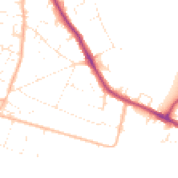 Daytime road noise heatmap for BH15 4AG