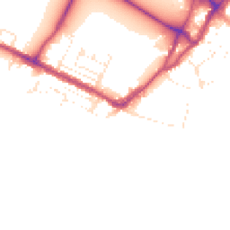 Daytime road noise heatmap for BH15 4AN