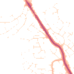 Daytime road noise heatmap for BH15 4JD