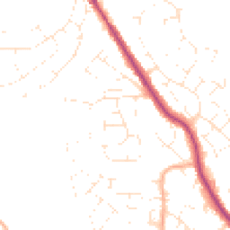 Daytime road noise heatmap for BH15 4JE