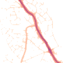 Daytime road noise heatmap for BH15 4NZ