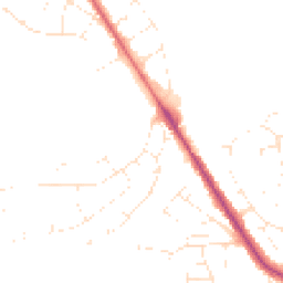 Daytime road noise heatmap for BH16 5AF