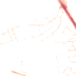 Daytime road noise heatmap for BH16 5AZ