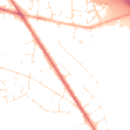 Daytime road noise heatmap for BH16 5BT
